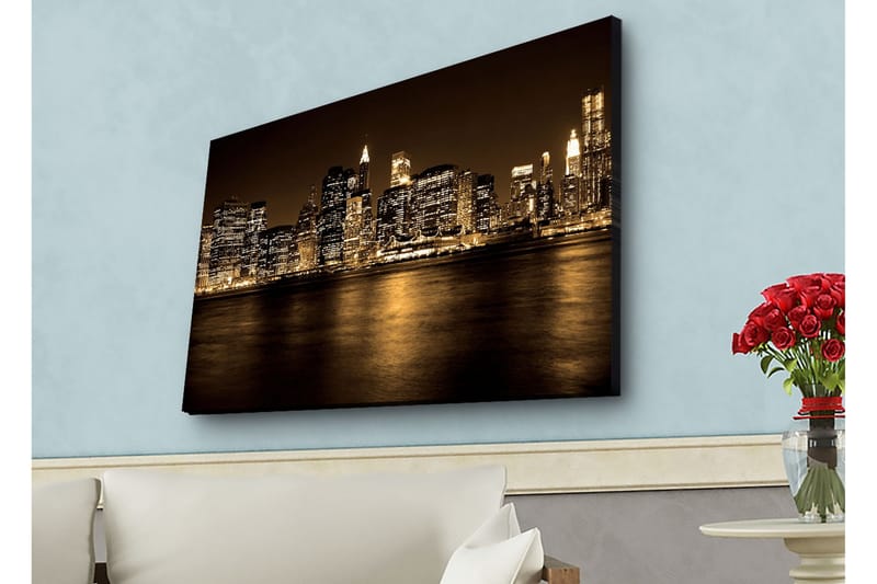 Väggdekor LED-belysning Canvas Målning - Inredning & dekor - Tavlor & konst - Canvastavla