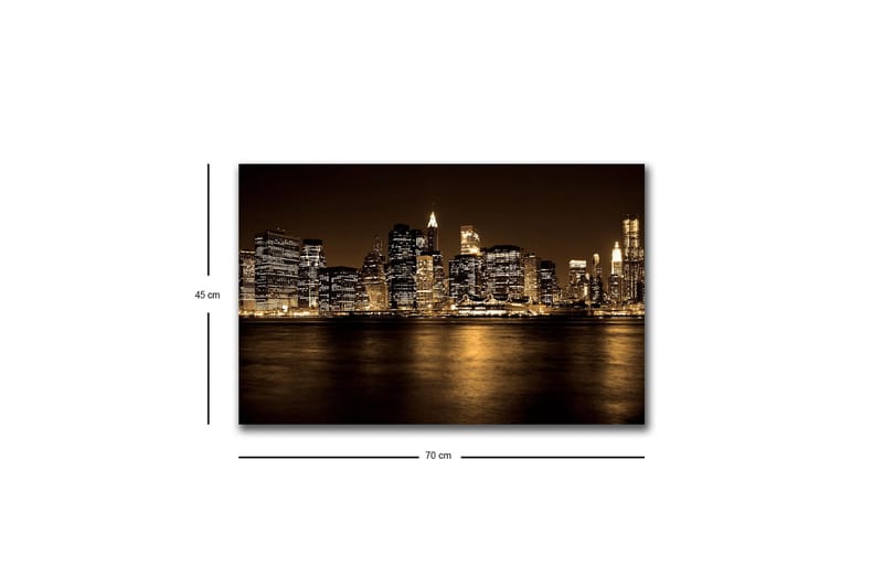 Väggdekor LED-belysning Canvas Målning - Inredning & dekor - Tavlor & konst - Canvastavla