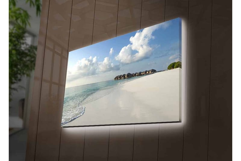 Väggdekor LED-belysning Canvas Målning - Inredning & dekor - Tavlor & konst - Canvastavla