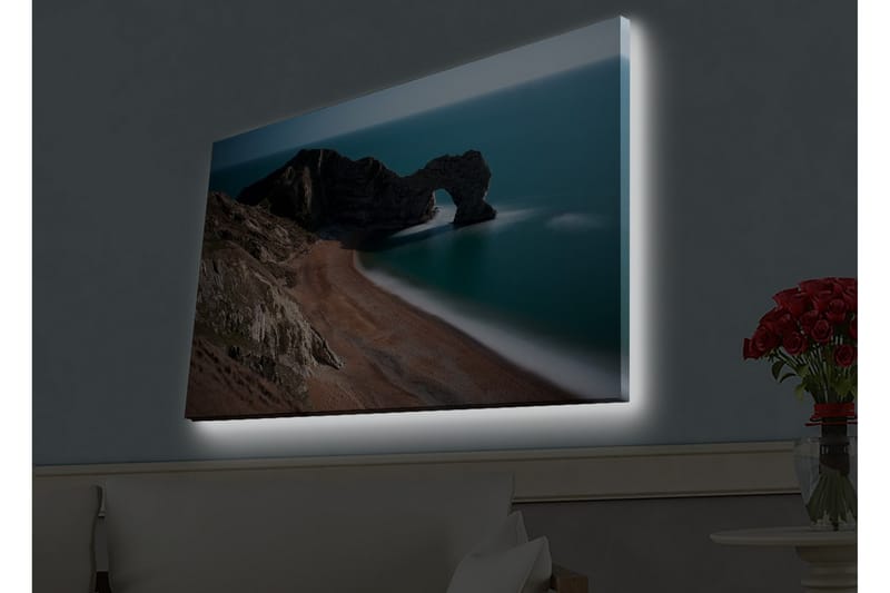 Väggdekor LED-belysning Canvas Målning - Inredning & dekor - Tavlor & konst - Canvastavla