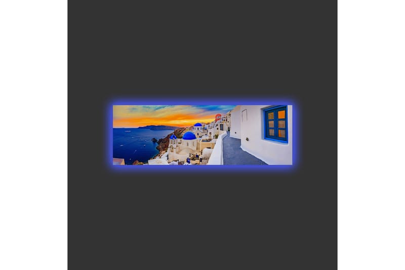 Väggdekor LED-belysning Canvas Målning - Inredning & dekor - Tavlor & konst - Canvastavla