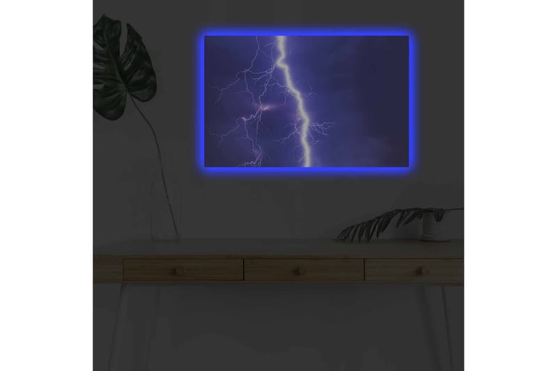 Väggdekor LED-belysning Canvas Målning - Inredning & dekor - Tavlor & konst - Canvastavla