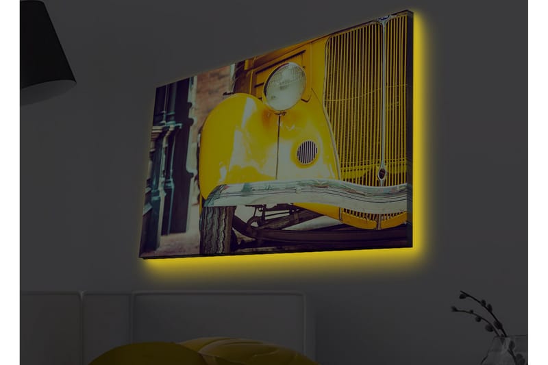 Väggdekor LED-belysning Canvas Målning - Inredning & dekor - Tavlor & konst - Canvastavla