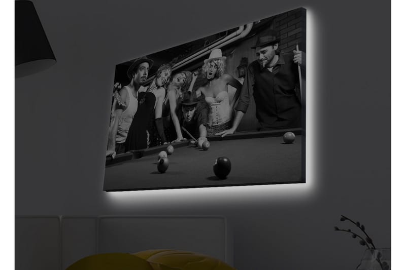 Väggdekor LED-belysning Canvas Målning - Inredning & dekor - Tavlor & konst - Canvastavla