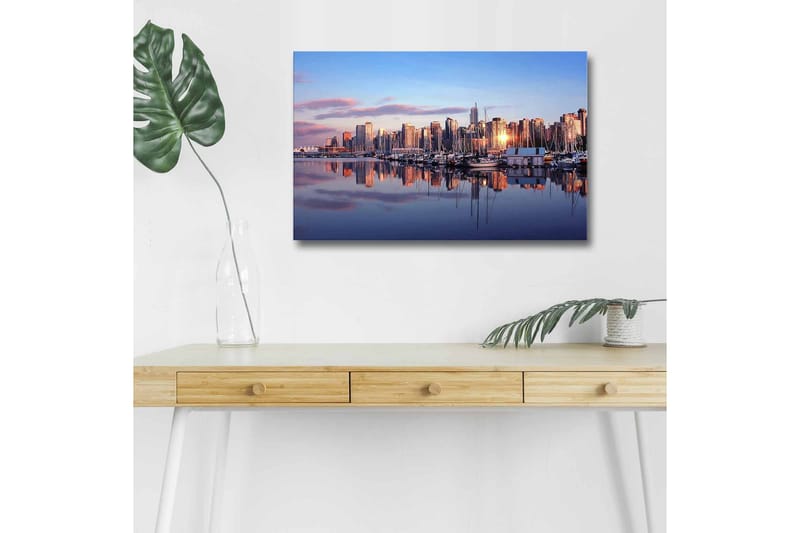 Väggdekor LED-belysning Canvas Målning - Inredning & dekor - Tavlor & konst - Canvastavla