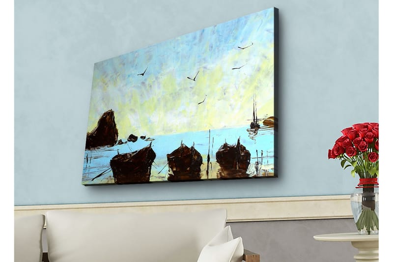 Väggdekor LED-belysning Canvas Målning - Inredning & dekor - Tavlor & konst - Canvastavla