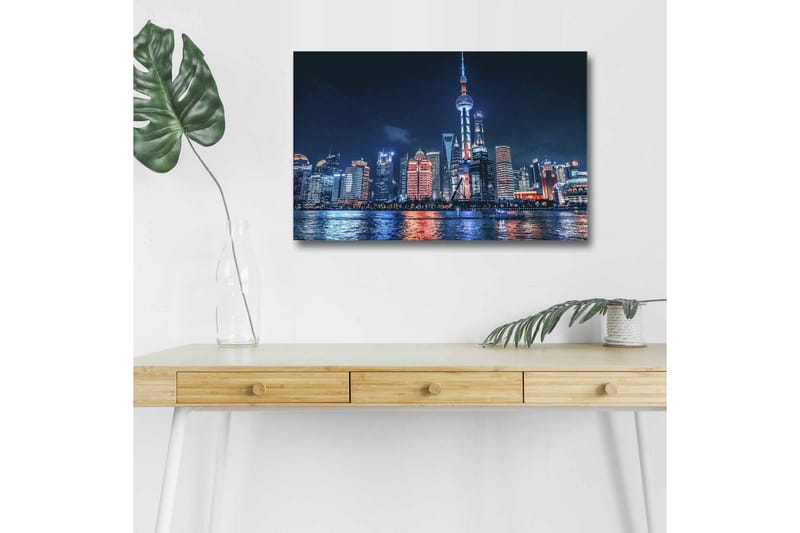 Väggdekor LED-belysning Canvas Målning - Inredning & dekor - Tavlor & konst - Canvastavla