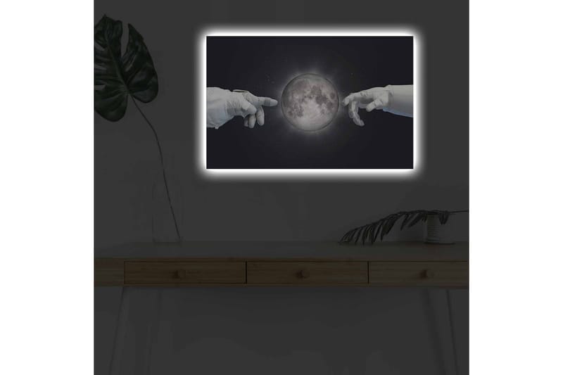 Väggdekor LED-belysning Canvas Målning - Inredning & dekor - Tavlor & konst - Canvastavla