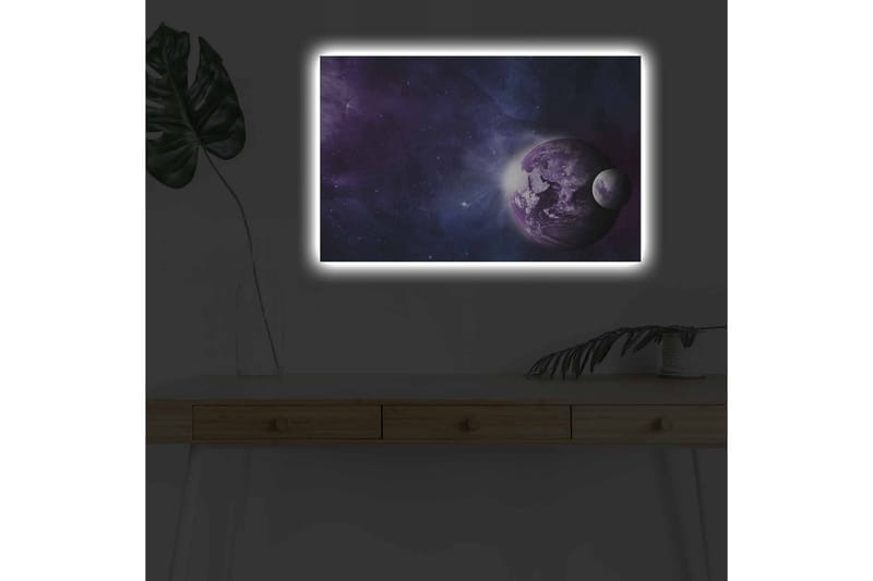 Väggdekor LED-belysning Canvas Målning - Inredning & dekor - Tavlor & konst - Canvastavla