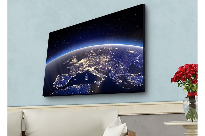Väggdekor LED-belysning Canvas Målning - Inredning & dekor - Tavlor & konst - Canvastavla