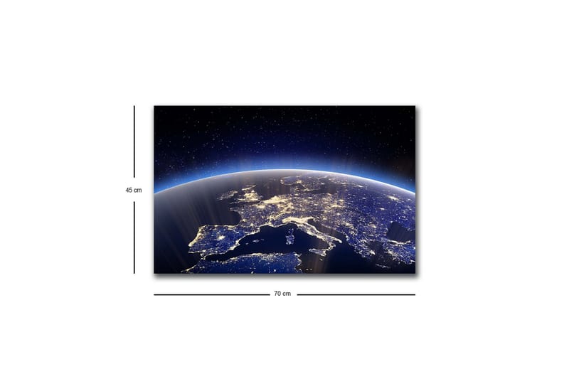 Väggdekor LED-belysning Canvas Målning - Inredning & dekor - Tavlor & konst - Canvastavla