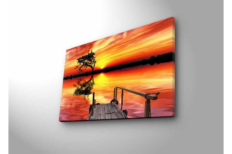 Väggdekor LED-belysning Canvas Målning - Inredning & dekor - Tavlor & konst - Canvastavla