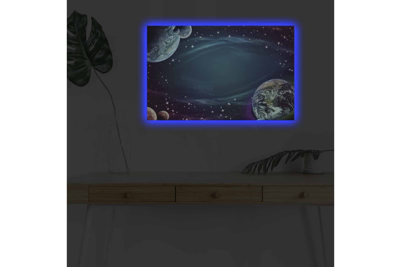 Väggdekor LED-belysning Canvas Målning - Inredning & dekor - Tavlor & konst - Canvastavla
