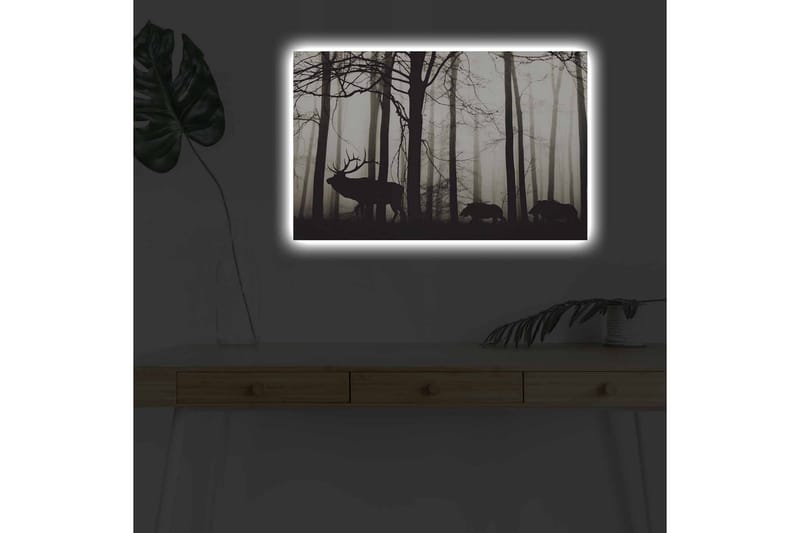 Väggdekor LED-belysning Canvas Målning - Inredning & dekor - Tavlor & konst - Canvastavla