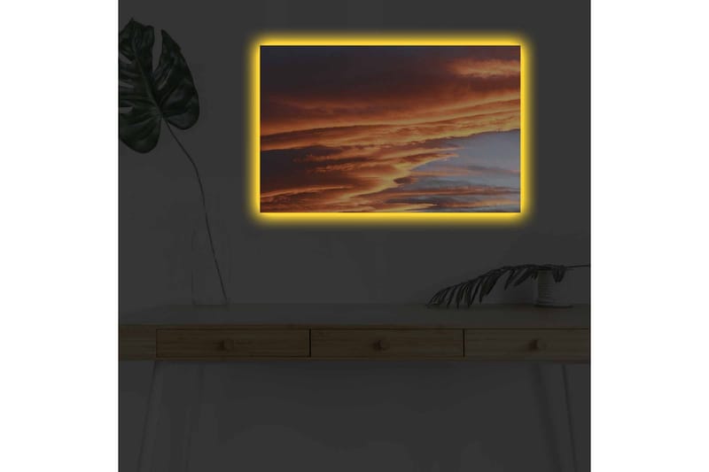 Väggdekor LED-belysning Canvas Målning - Inredning & dekor - Tavlor & konst - Canvastavla