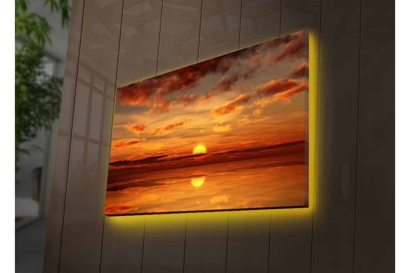 Väggdekor LED-belysning Canvas Målning - Inredning & dekor - Tavlor & konst - Canvastavla