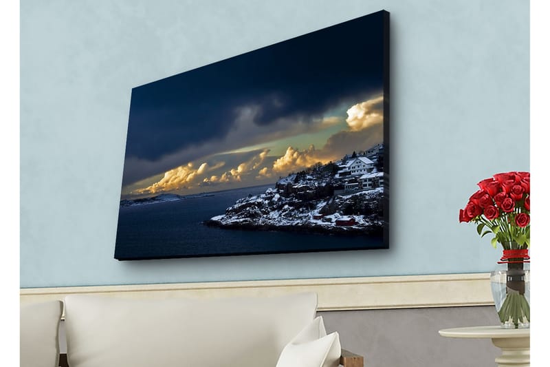 Väggdekor LED-belysning Canvas Målning - Inredning & dekor - Tavlor & konst - Canvastavla
