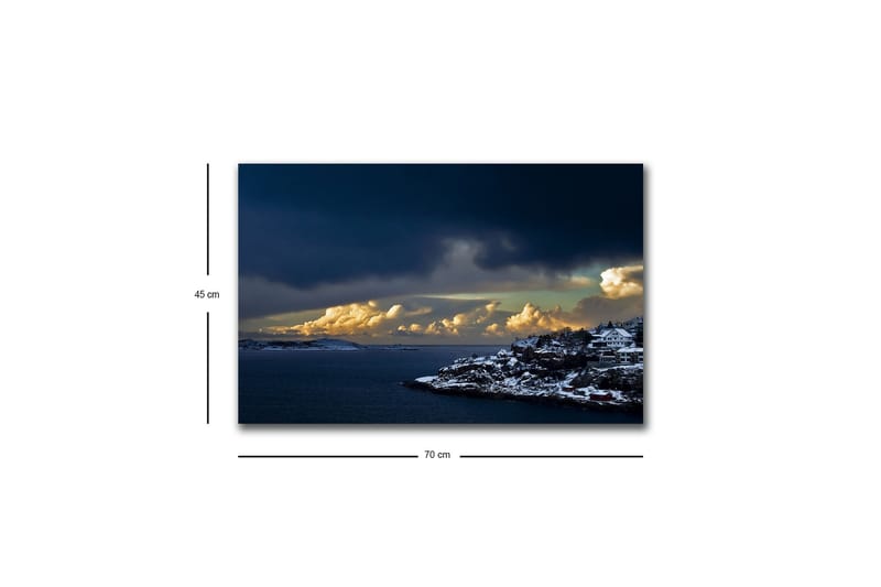 Väggdekor LED-belysning Canvas Målning - Inredning & dekor - Tavlor & konst - Canvastavla