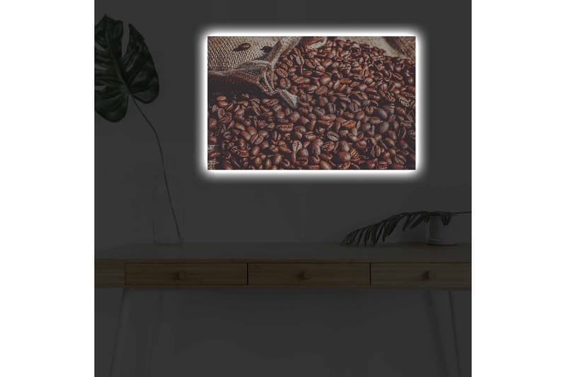 Väggdekor LED-belysning Canvas Målning - Inredning & dekor - Tavlor & konst - Canvastavla