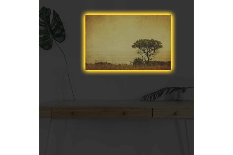 Väggdekor LED-belysning Canvas Målning - Inredning & dekor - Tavlor & konst - Canvastavla