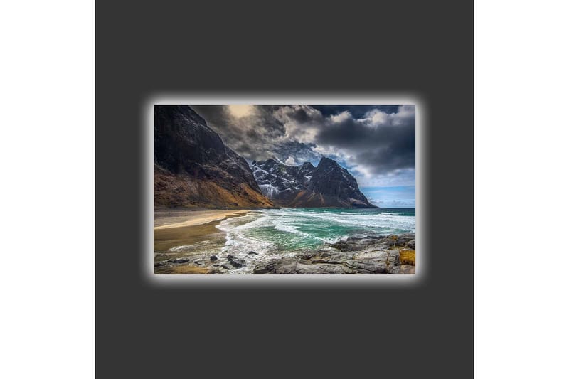 Väggdekor LED-belysning Canvas Målning - Inredning & dekor - Tavlor & konst - Canvastavla