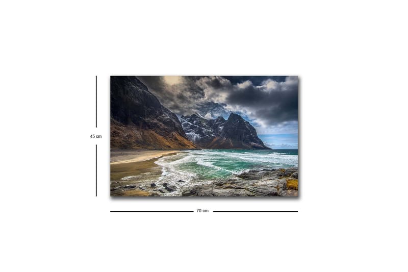 Väggdekor LED-belysning Canvas Målning - Inredning & dekor - Tavlor & konst - Canvastavla