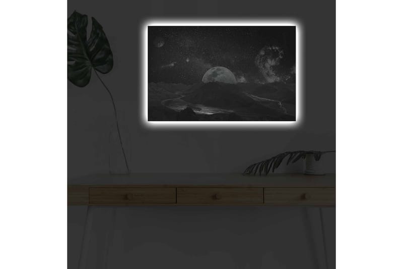 Väggdekor LED-belysning Canvas Målning - Inredning & dekor - Tavlor & konst - Canvastavla