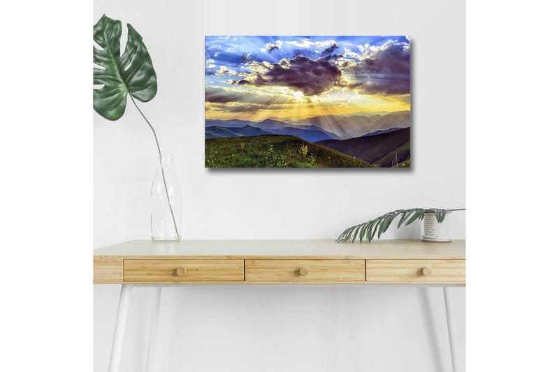 Väggdekor LED-belysning Canvas Målning - Inredning & dekor - Tavlor & konst - Canvastavla
