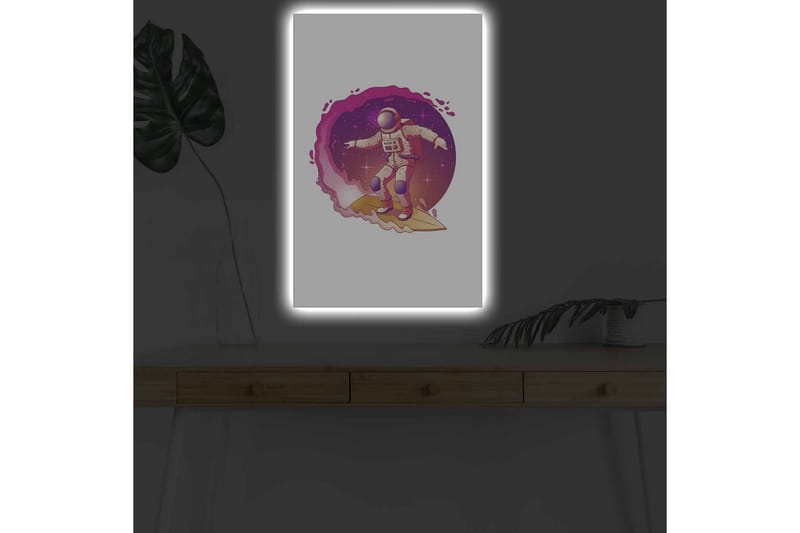 Väggdekor LED-belysning Canvas Målning - Inredning & dekor - Tavlor & konst - Canvastavla