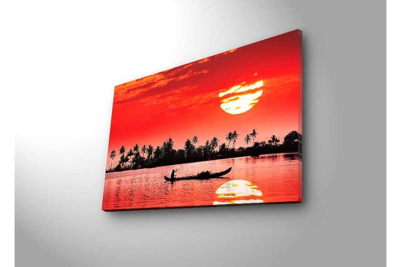 Väggdekor LED-belysning Canvas Målning - Inredning & dekor - Tavlor & konst - Canvastavla