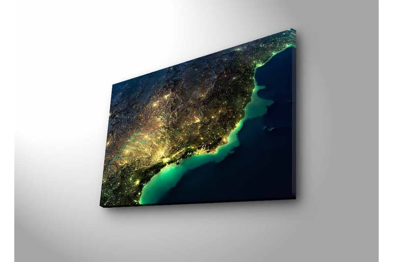 Väggdekor LED-belysning Canvas Målning - Inredning & dekor - Tavlor & konst - Canvastavla