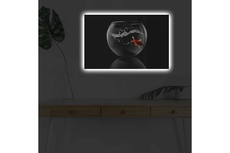 Väggdekor LED-belysning Canvas Målning - Inredning & dekor - Tavlor & konst - Canvastavla