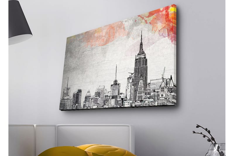 Väggdekor LED-belysning Canvas Målning - Inredning & dekor - Tavlor & konst - Canvastavla