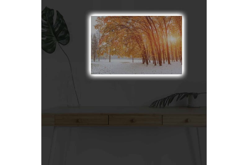 Väggdekor LED-belysning Canvas Målning - Inredning & dekor - Tavlor & konst - Canvastavla