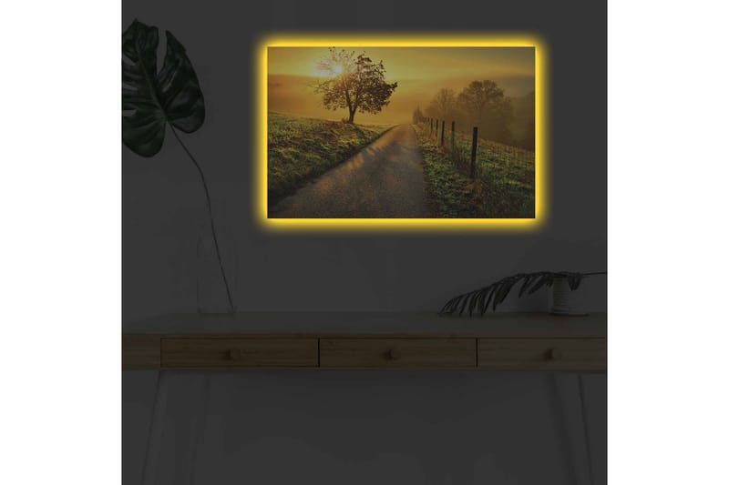 Väggdekor LED-belysning Canvas Målning - Inredning & dekor - Tavlor & konst - Canvastavla