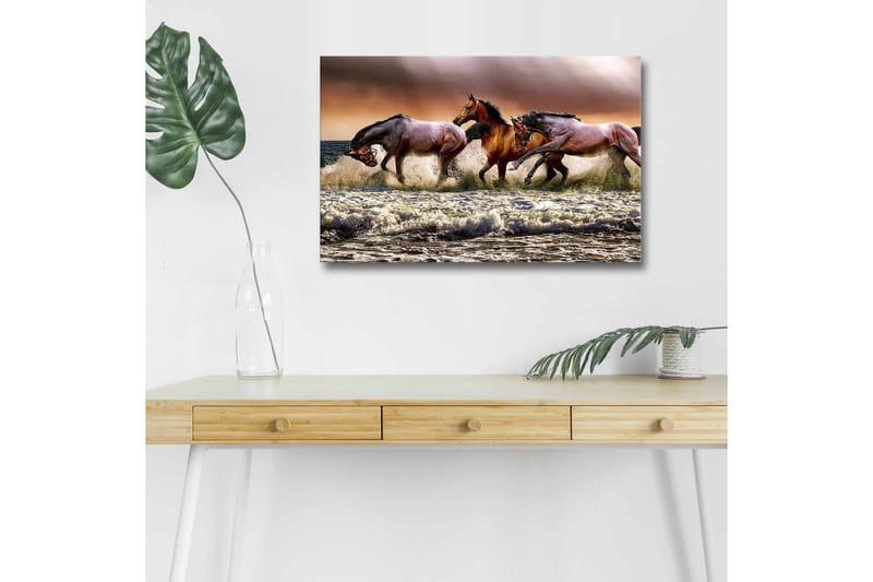 Väggdekor LED-belysning Canvas Målning - Inredning & dekor - Tavlor & konst - Canvastavla
