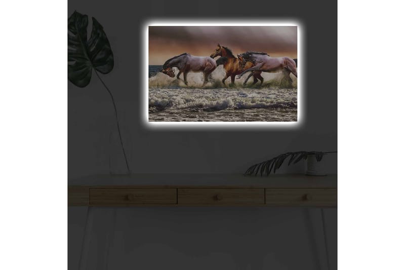 Väggdekor LED-belysning Canvas Målning - Inredning & dekor - Tavlor & konst - Canvastavla