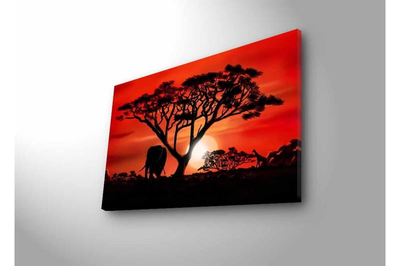 Väggdekor LED-belysning Canvas Målning - Inredning & dekor - Tavlor & konst - Canvastavla