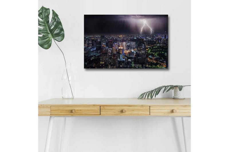 Väggdekor LED-belysning Canvas Målning - Inredning & dekor - Tavlor & konst - Canvastavla
