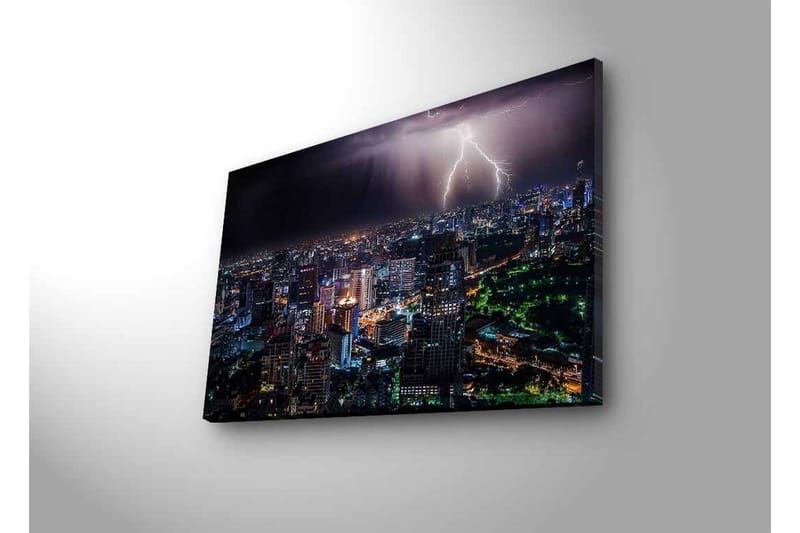 Väggdekor LED-belysning Canvas Målning - Inredning & dekor - Tavlor & konst - Canvastavla