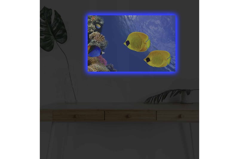 Väggdekor LED-belysning Canvas Målning - Inredning & dekor - Tavlor & konst - Canvastavla