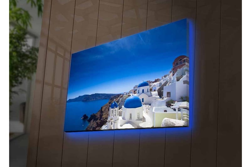 Väggdekor LED-belysning Canvas Målning - Inredning & dekor - Tavlor & konst - Canvastavla