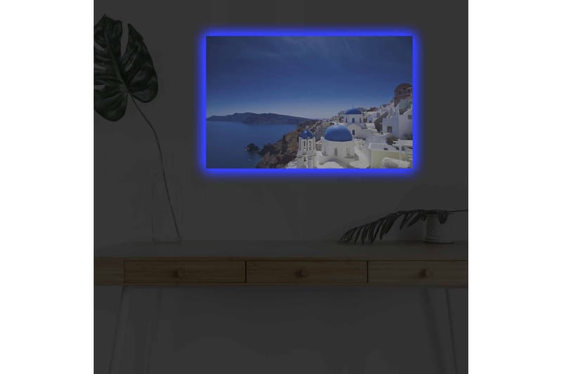 Väggdekor LED-belysning Canvas Målning - Inredning & dekor - Tavlor & konst - Canvastavla
