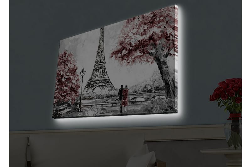 Väggdekor LED-belysning Canvas Målning - Inredning & dekor - Tavlor & konst - Canvastavla