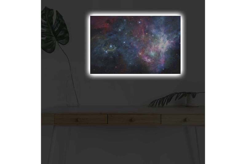 Väggdekor LED-belysning Canvas Målning - Inredning & dekor - Tavlor & konst - Canvastavla