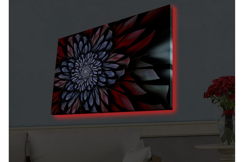Väggdekor LED-belysning Canvas Målning - Inredning & dekor - Tavlor & konst - Canvastavla