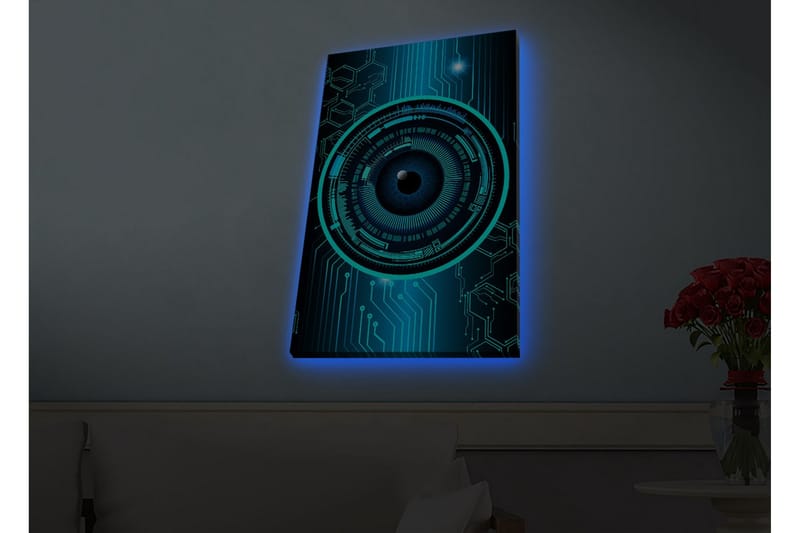 Väggdekor LED-belysning Canvas Målning - Inredning & dekor - Tavlor & konst - Canvastavla