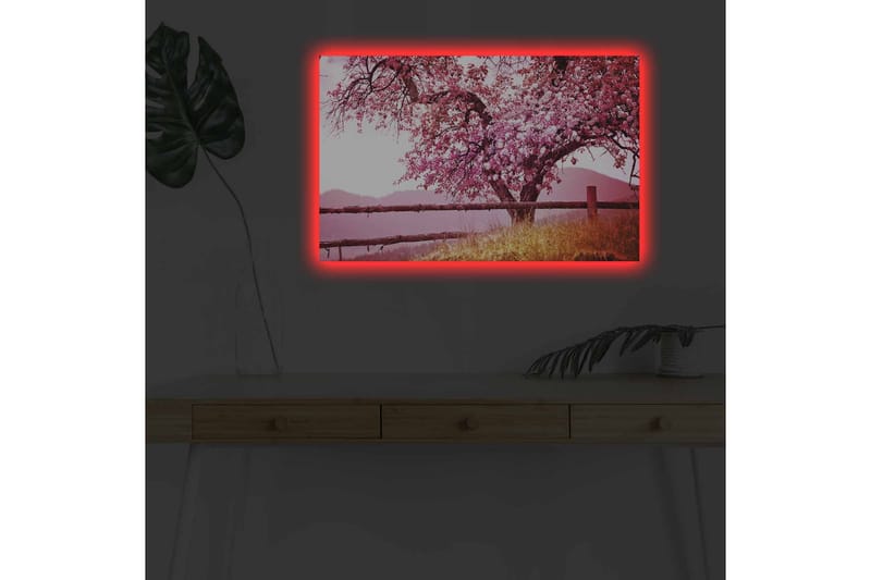 Väggdekor LED-belysning Canvas Målning - Inredning & dekor - Tavlor & konst - Canvastavla