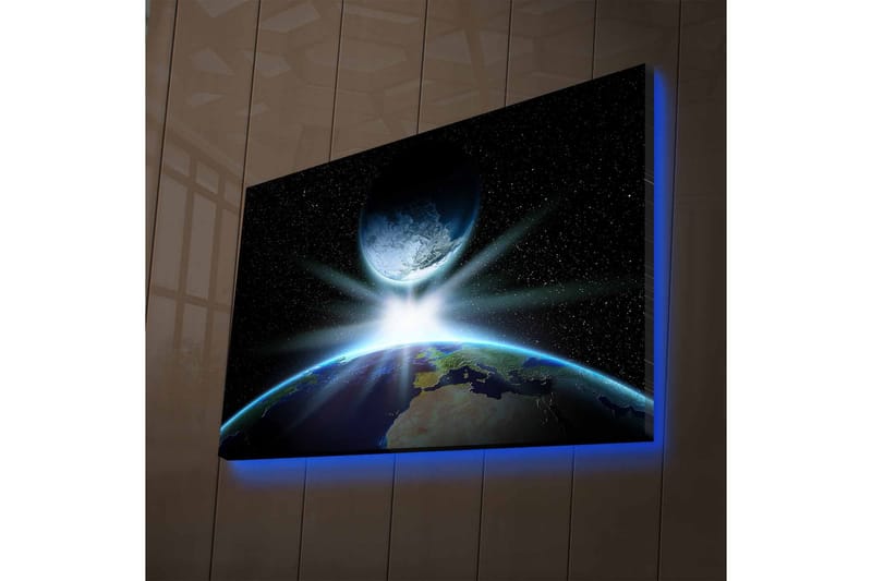 Väggdekor LED-belysning Canvas Målning - Inredning & dekor - Tavlor & konst - Canvastavla