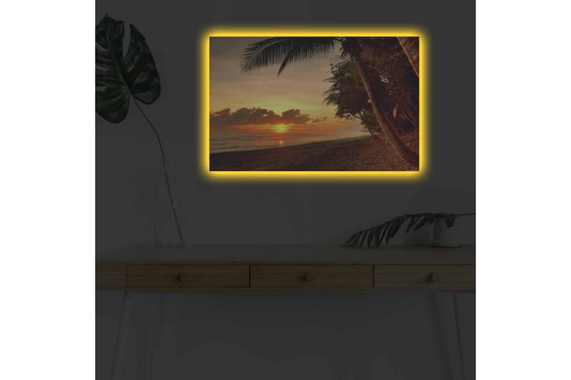 Väggdekor LED-belysning Canvas Målning - Inredning & dekor - Tavlor & konst - Canvastavla
